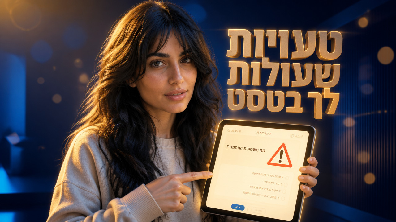 לימוד תאוריה מבחן: המדריך המקצועי לעבור בפעם הראשונה ב-2026