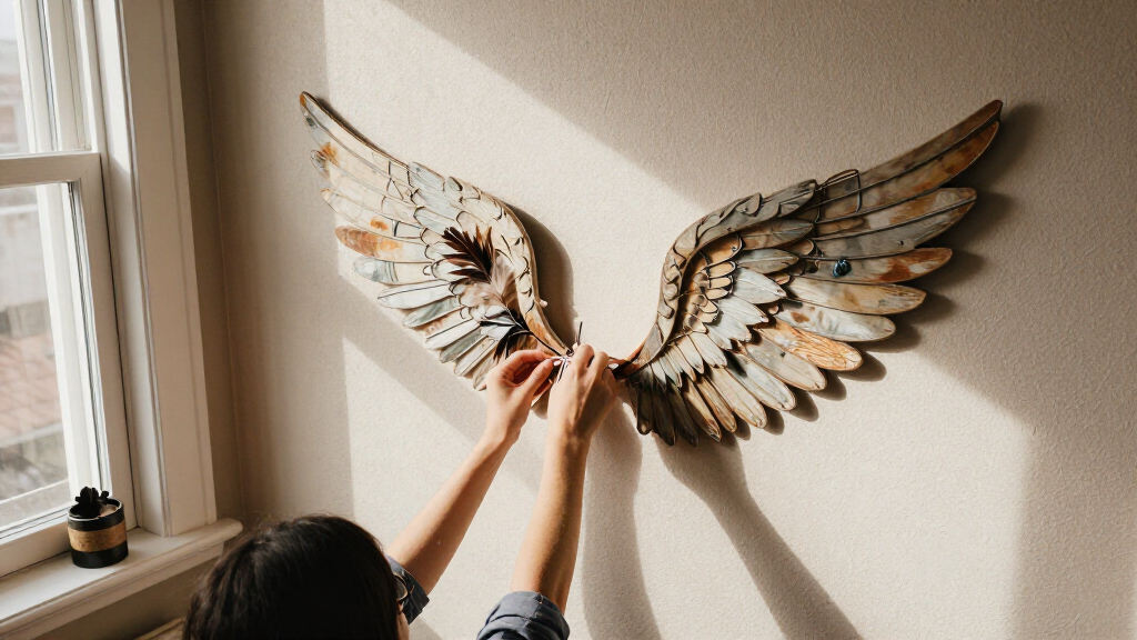 angel wing wall decor