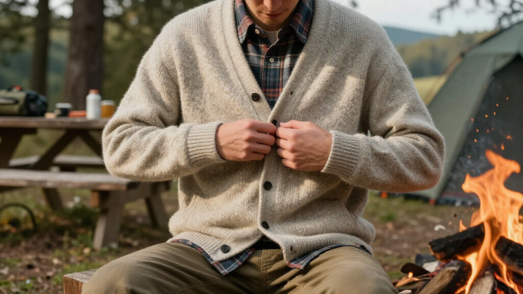 best crew-neck cardigans