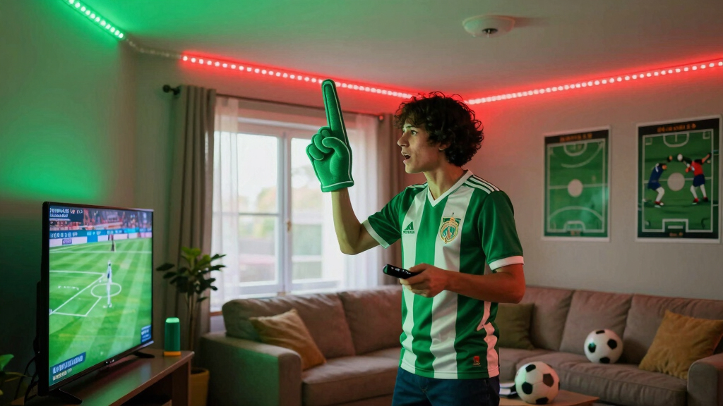 soccer fan LED light strips