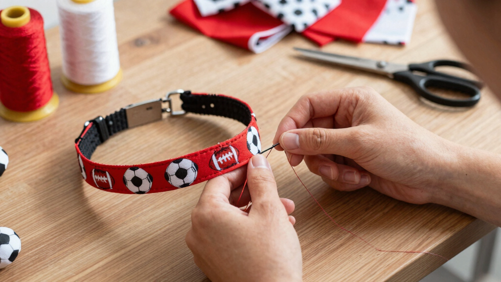 soccer-themed dog collars