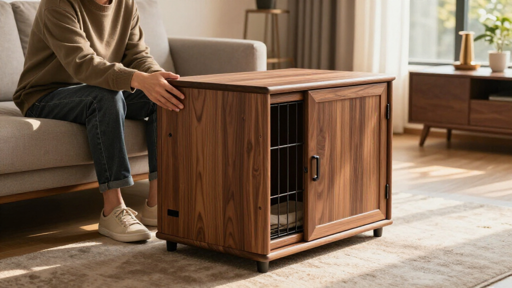 best luxury wooden dog crates that look like furniture
