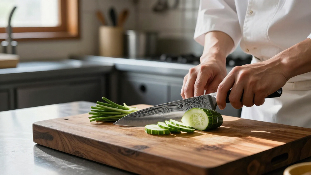 best japanese chef knife with damascus finish