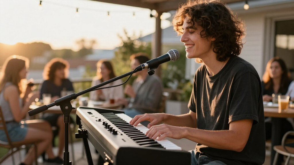 portable stage piano for party performances