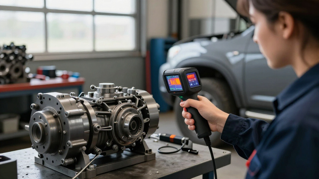 thermal camera for industrial gearbox inspection