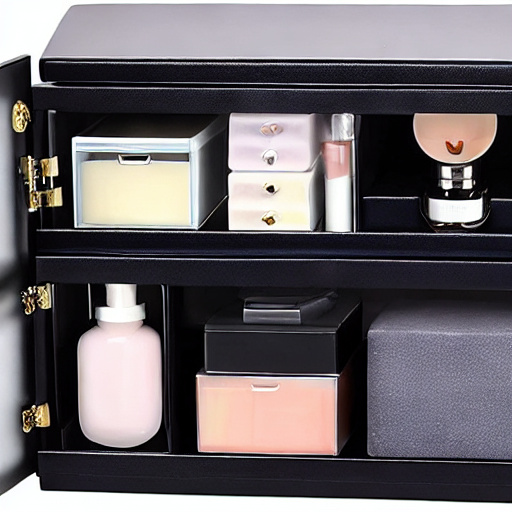 12.2" W Makeup Organizer Drawers - 5 Tiers Bathroom Counter Organizer, Cosmetic Storage Drawer for Dresser Countertop and Bathroom Vanity for Large Skincare, Perfume, Clear - Image 1