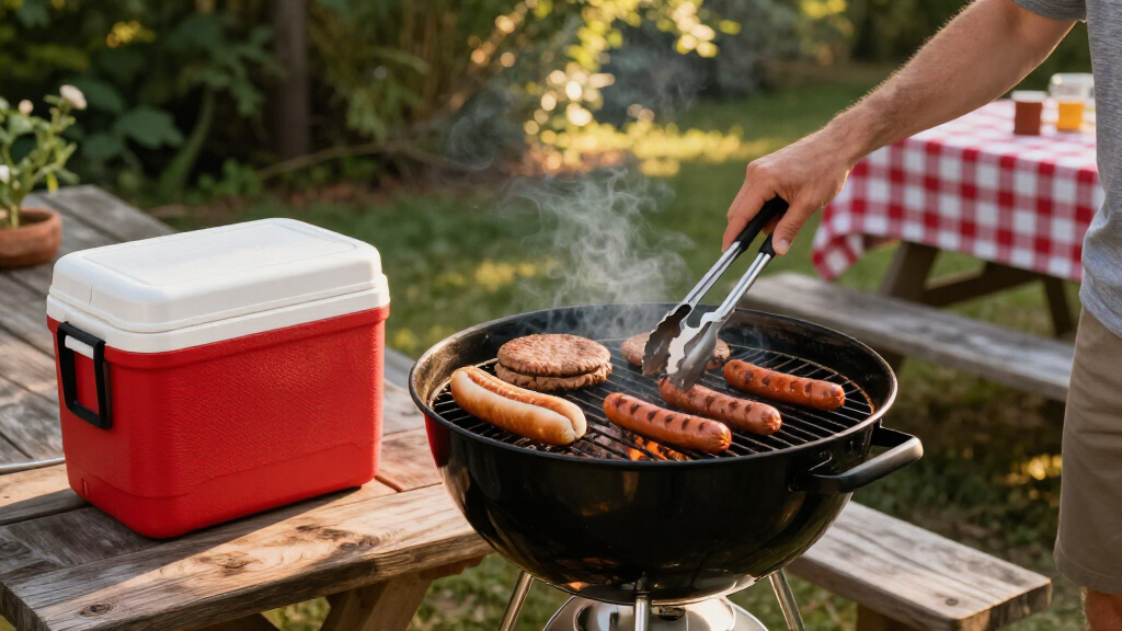 tailgating coolers and grills