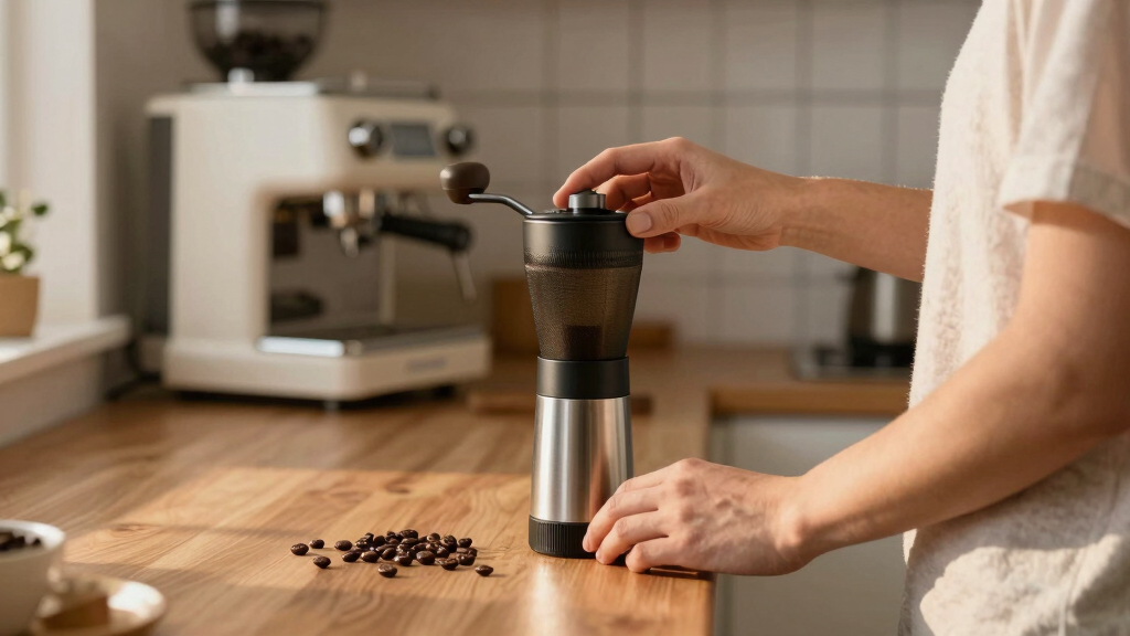 best espresso grinder with low profile design