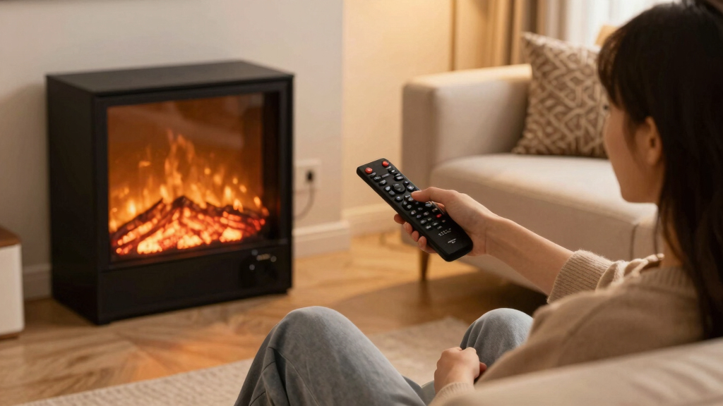 electric fireplaces with remote control