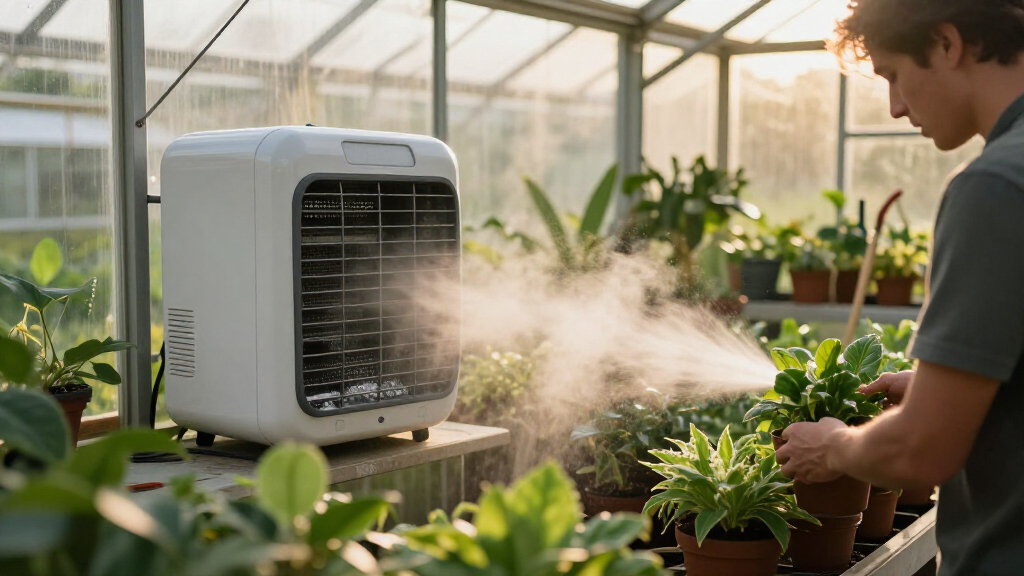 best evaporative cooler for greenhouse summer control