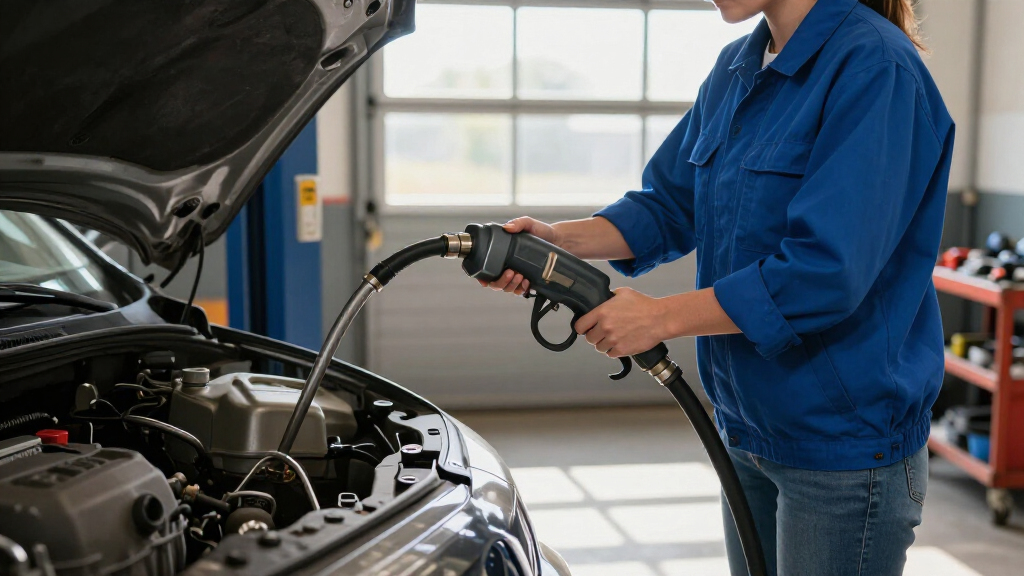 gear oil fill pump system