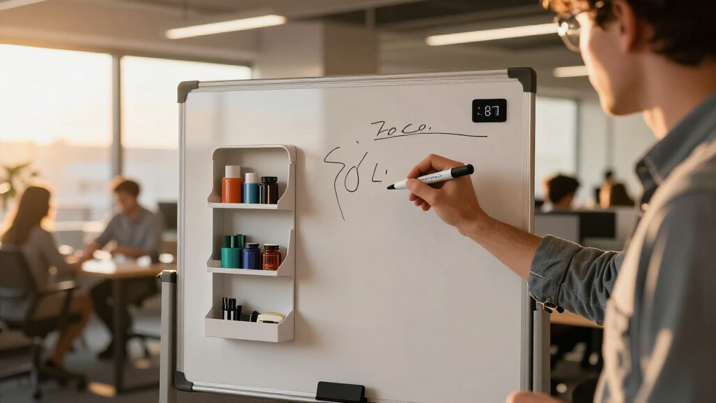 best mobile whiteboards with storage for offices
