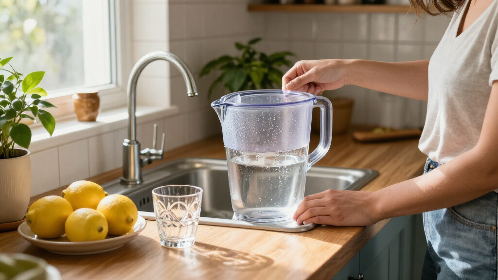 countertop water filtration pitchers