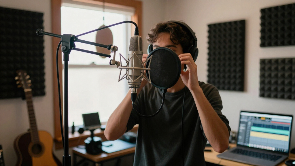 studio microphone pop filters