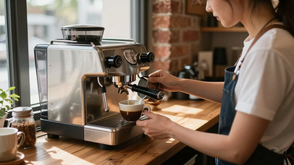 Commercial coffee machine for small cafe