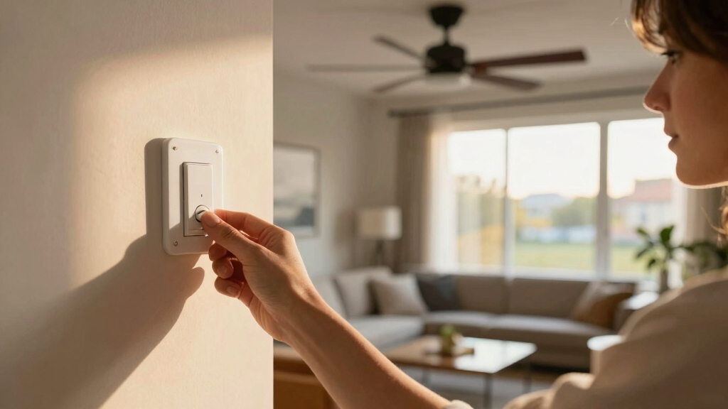 ceiling fans with wall control and remote