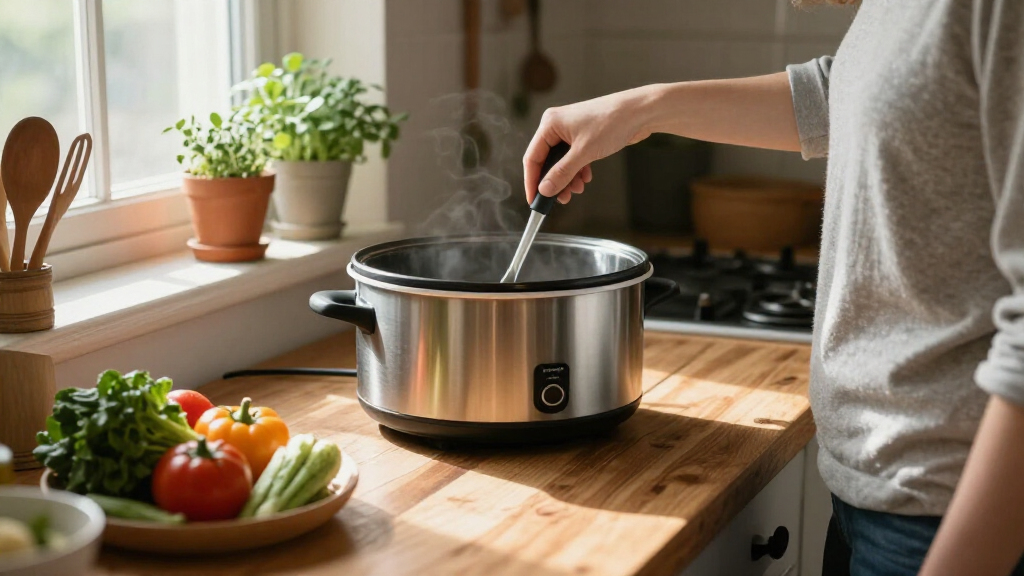 slow cooker with keep warm function