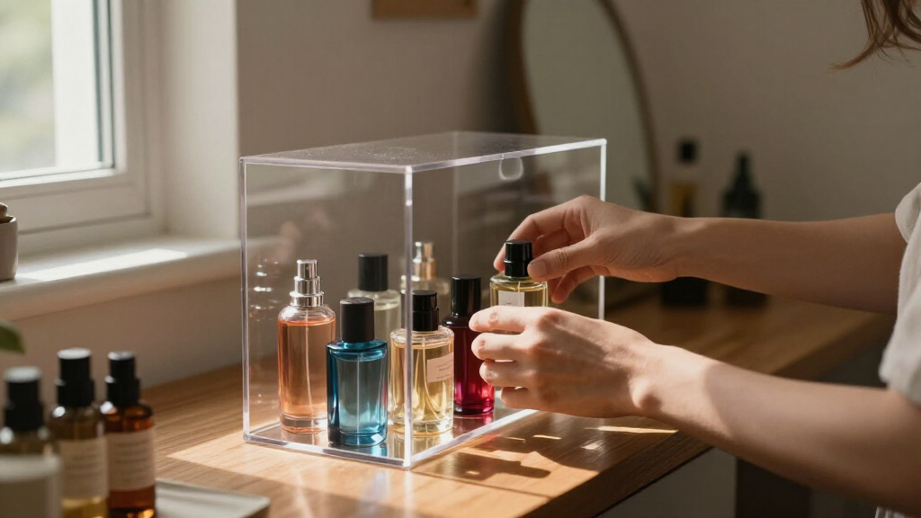 best perfume display cabinet acrylic