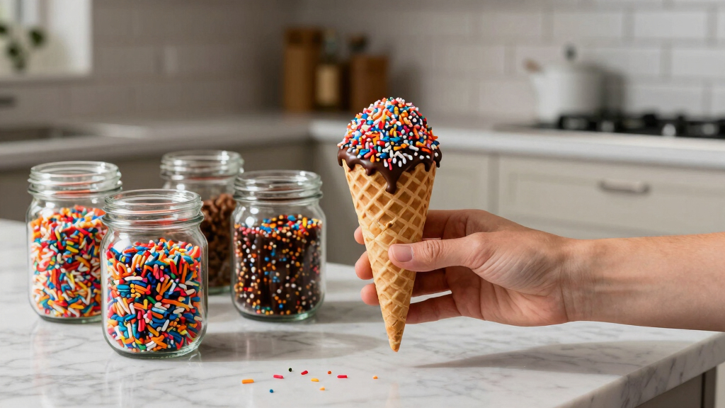 ice cream toppings and sprinkles