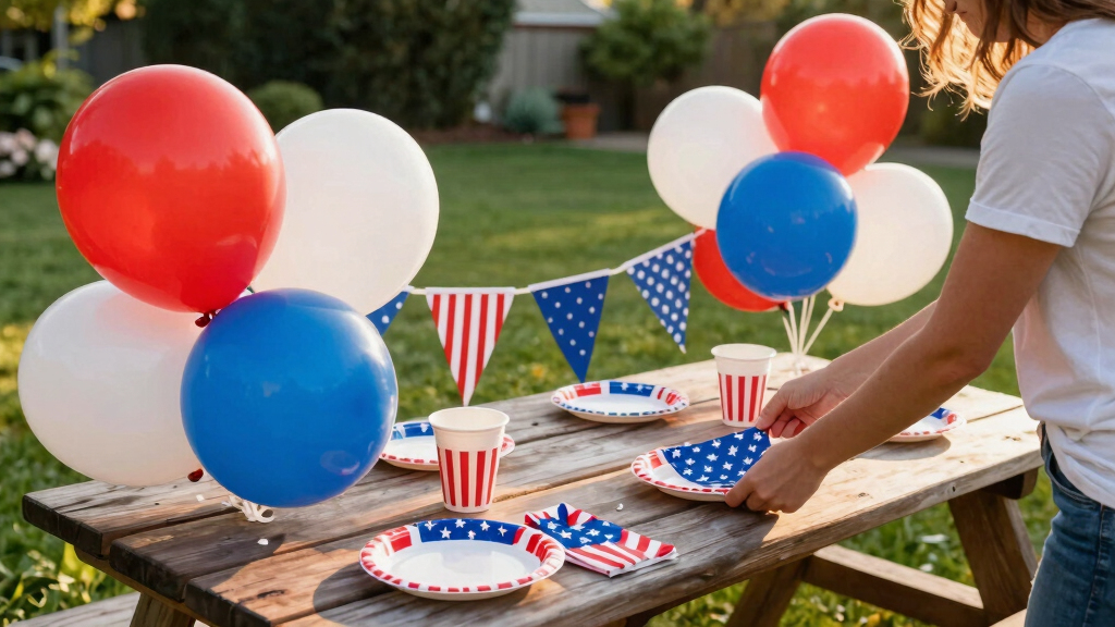 patriotic outdoor party supplies