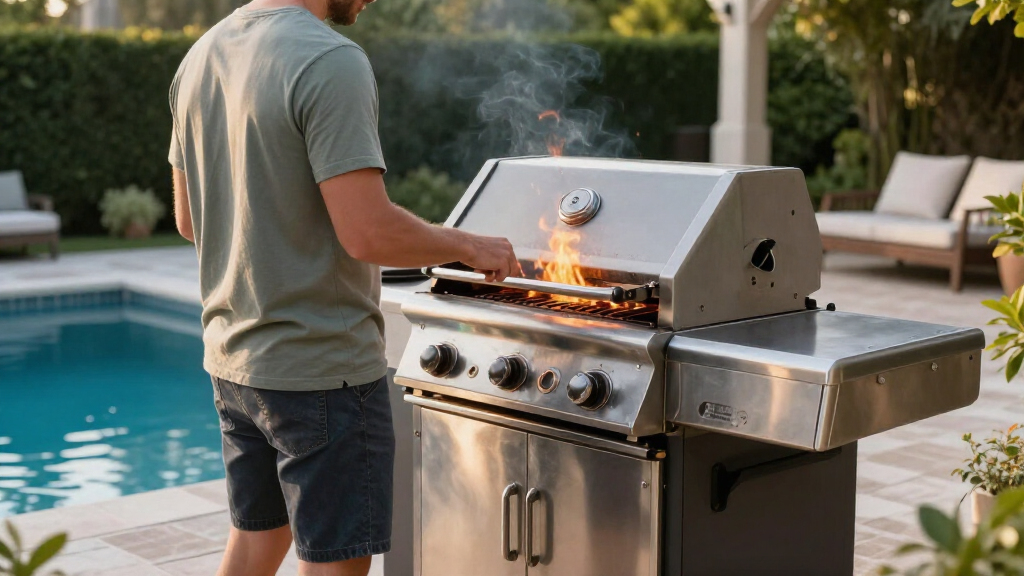 best built in gas grill island
