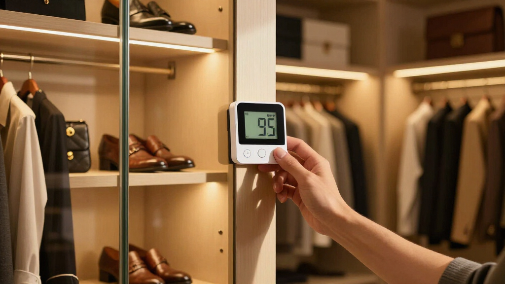 closet humidity monitors for luxury closet organization