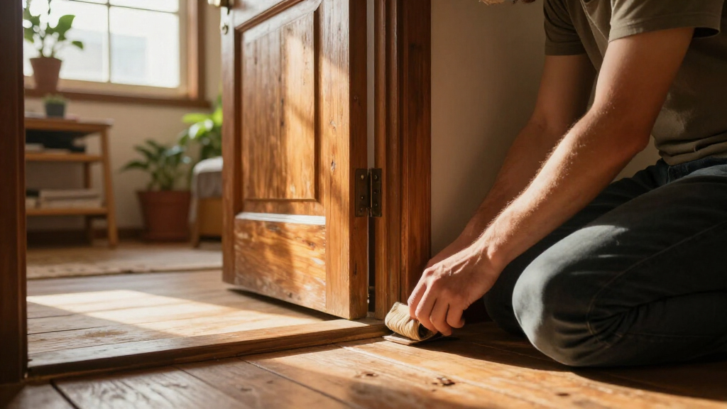 door draft stopper under door
