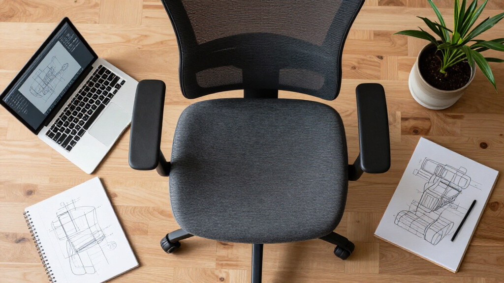 ergonomic chair for cad work for industrial designers