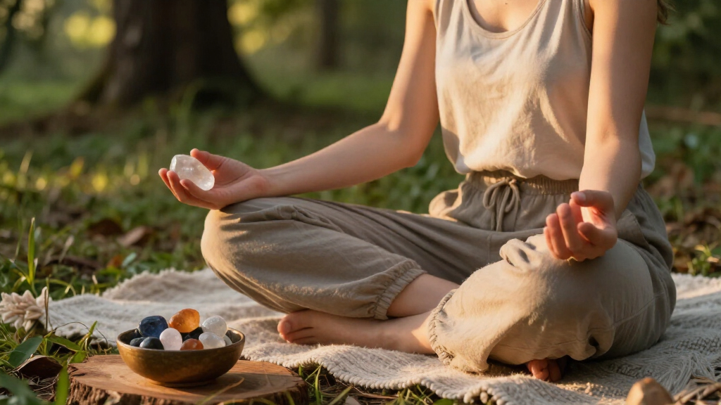 crystal healing meditation tools