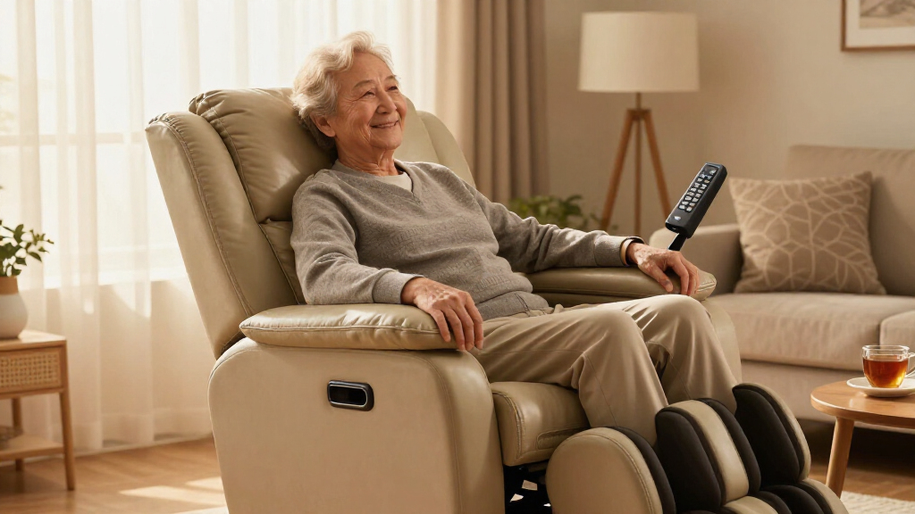 dual motor power lift recliner chair with massage and heat for elderly people