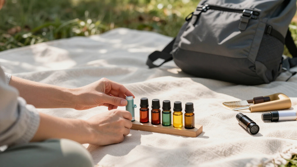 Travel aromatherapy inhaler set