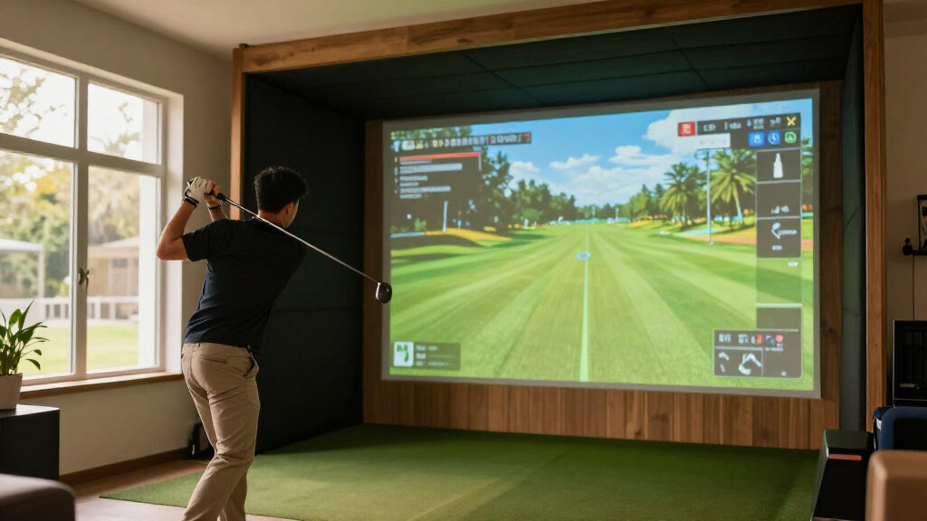 best golf simulator monitor for fans