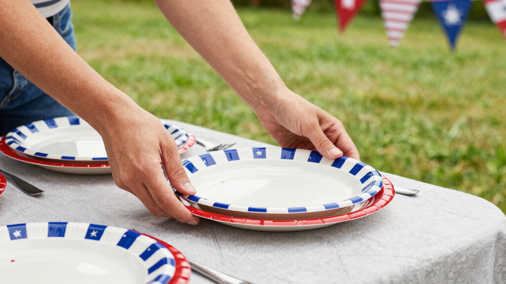 patriotic themed party plates