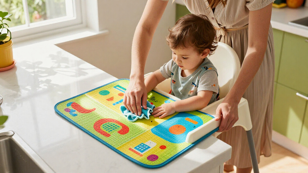 best high chair splat mat waterproof