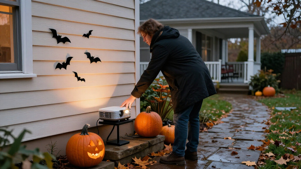 Halloween outdoor projection lights