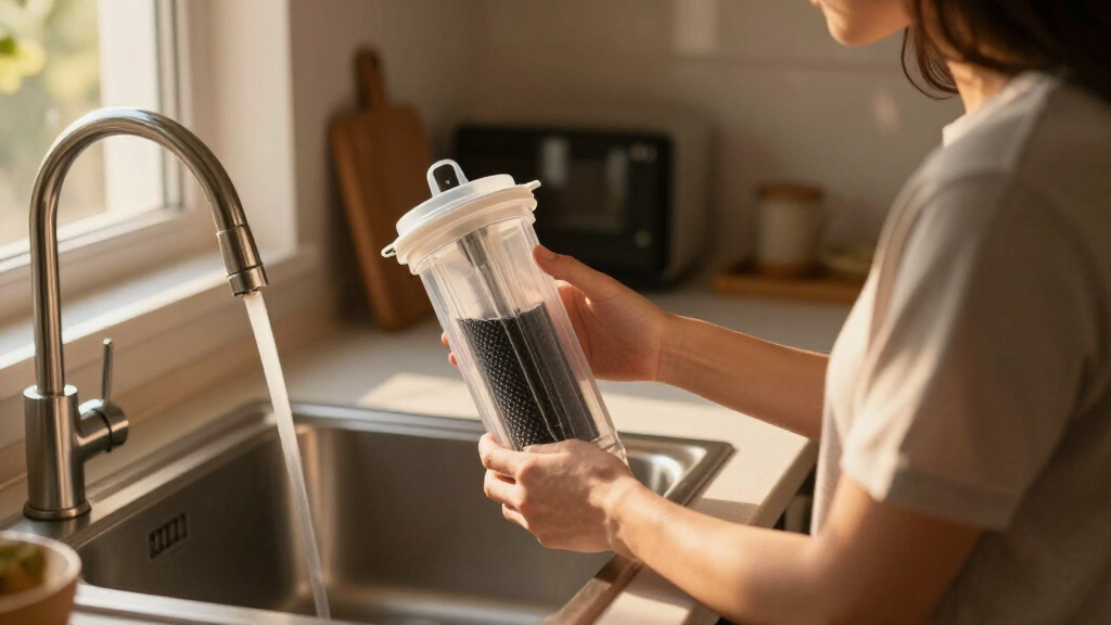 backwashing whole house carbon filter