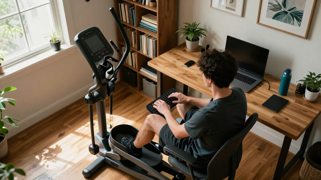 compact under-desk elliptical