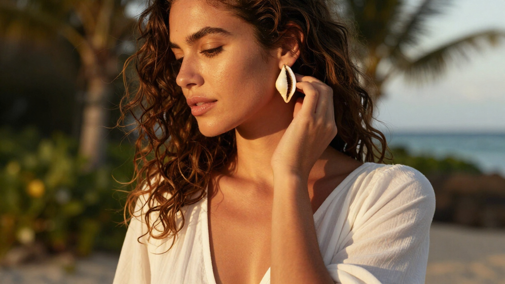 solid gold conch hoop 16g 7mm