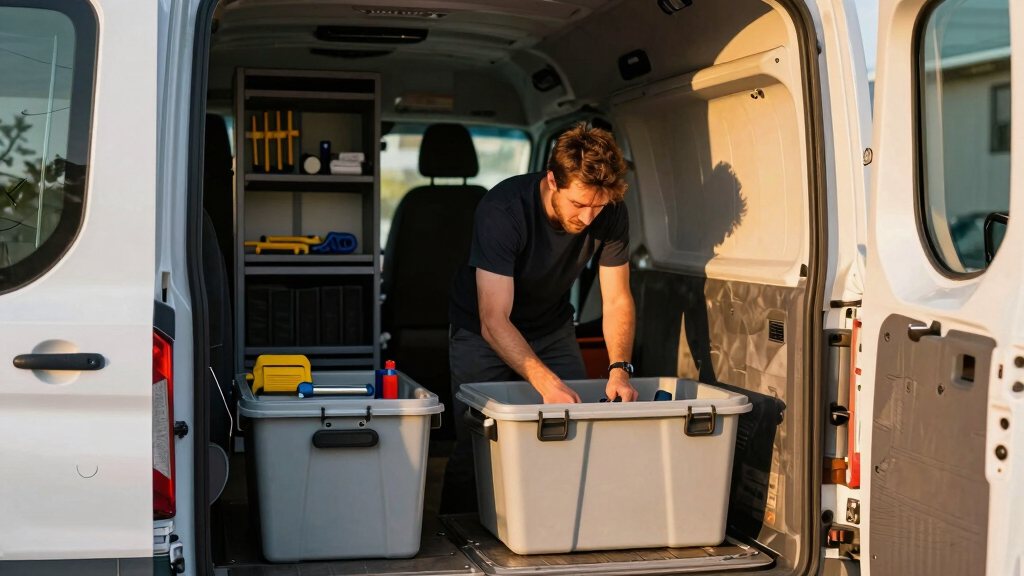 Ford Transit cargo organizers