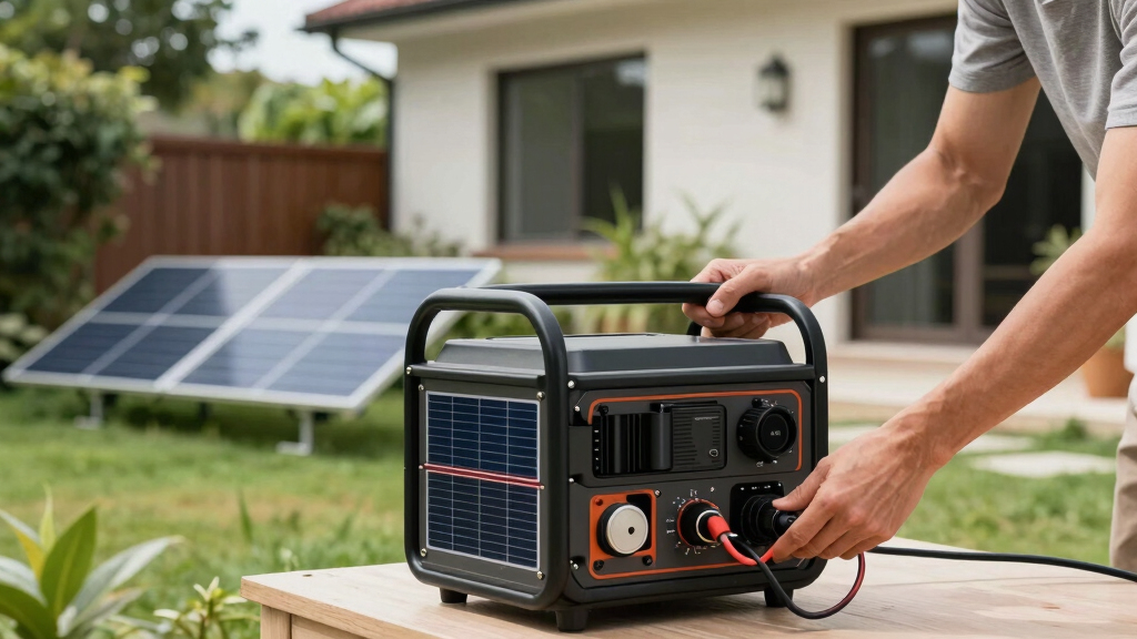 solar-powered backup generators