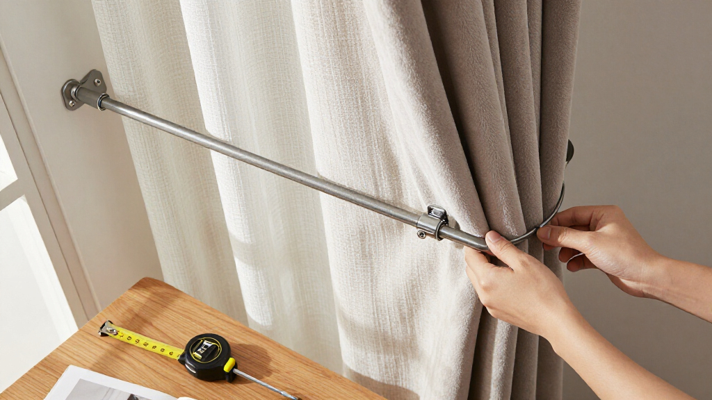 double curtain rod heavy duty for layered drapes