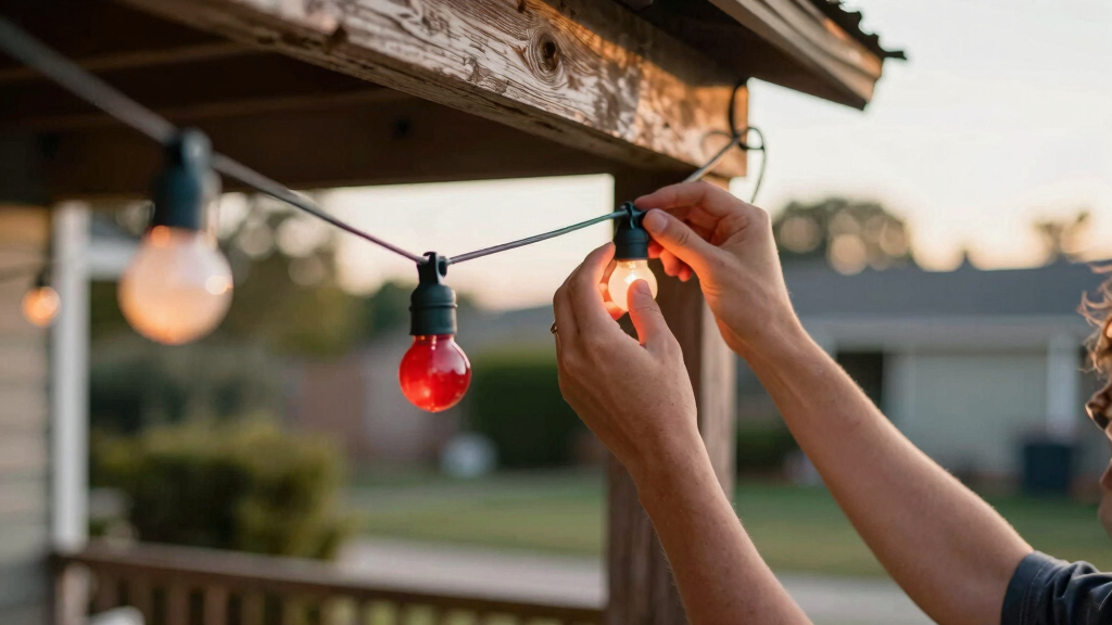 patriotic outdoor string lights