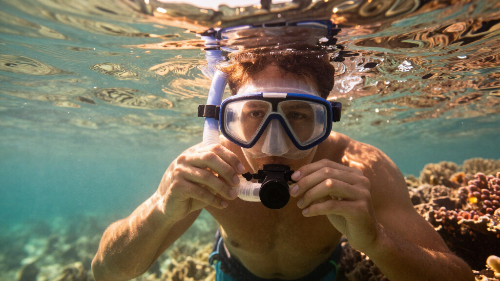 snorkelmask camera mount adapter