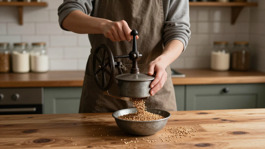 handcrank grain mills