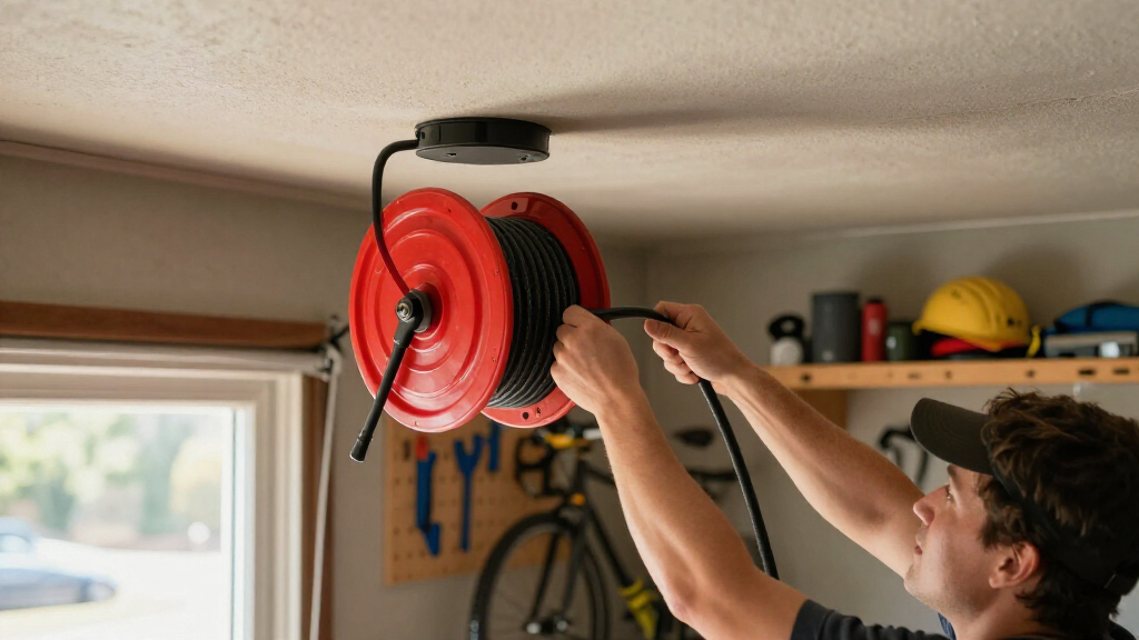 best garage air hose reel retractable