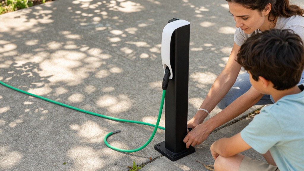 best ev charger pedestal stand