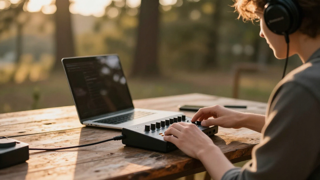 audio interface for remote recording