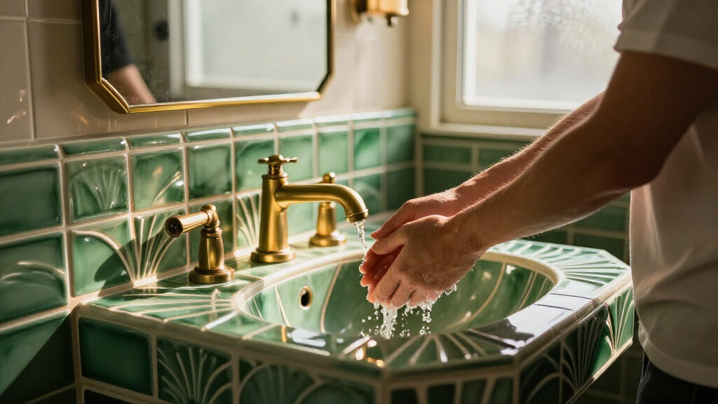 best Art Deco bathroom tiles