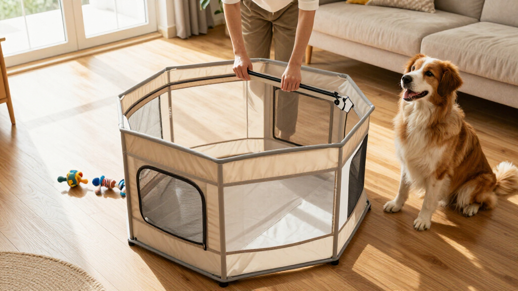 best foldable pet playpen for travel large dogs