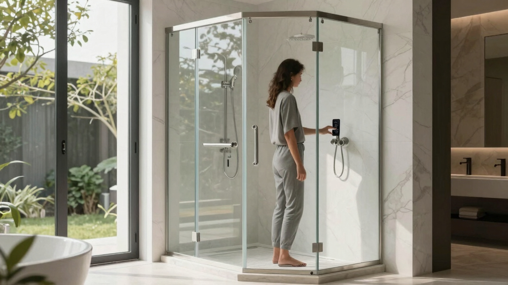 best frameless steam shower enclosure premium